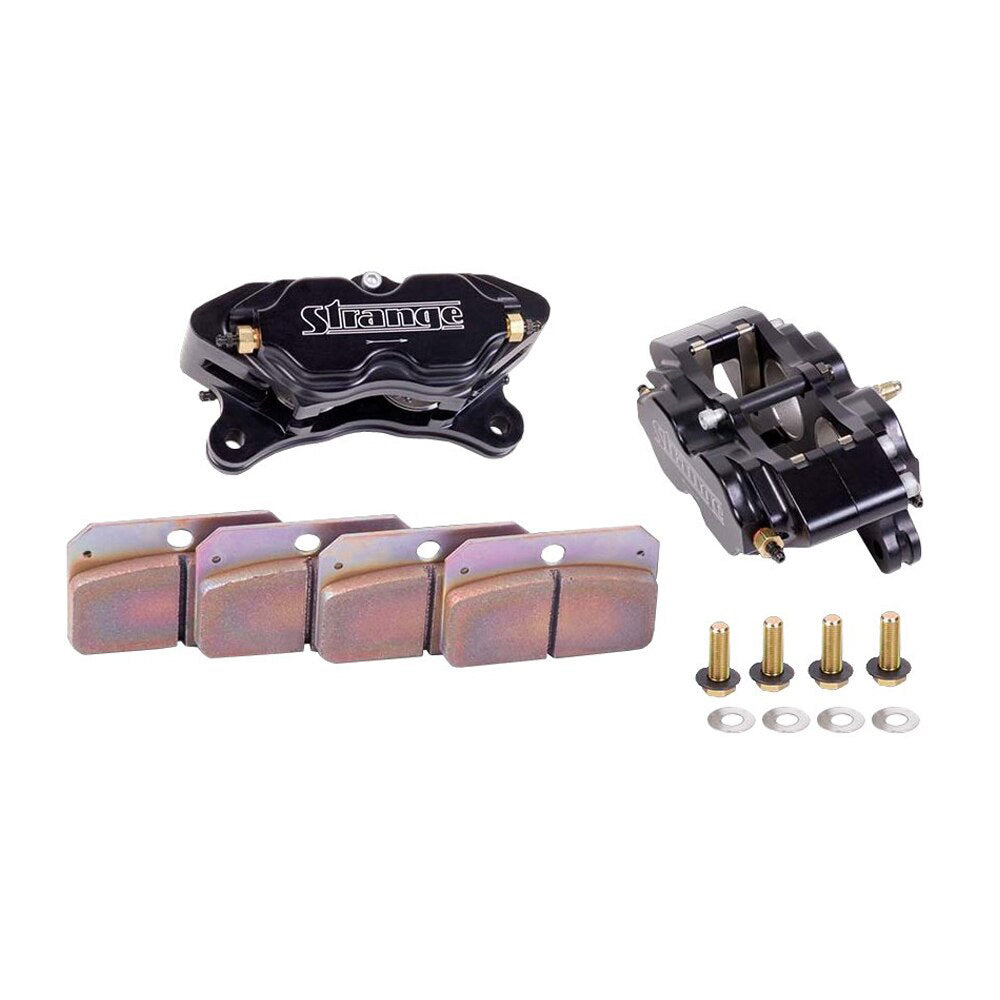STRANGE B1855 Strange 4-Piston Caliper Kit w/Hard Pads/Pr.