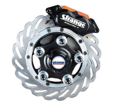 Load image into Gallery viewer, STRANGE F22064 STRANGE F22064 40-Spline Rear Floater Brake System Kit with 4-Piston Caliper and 11.5-Inch Slotted Rotors