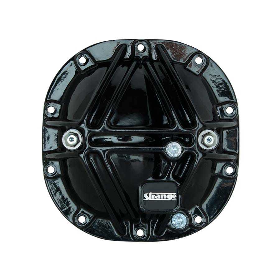 STRANGE HC0788 Strange Engineering Ford 8.8 Differential Support Cover with Gasket and Hardware - Black Aluminum