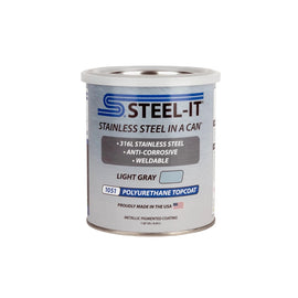 STEEL-IT FGPA1051Q STEEL-IT FGPA1051Q Stainless Steel Paint in a Can - Light Gray, 1 Quart