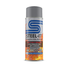 Load image into Gallery viewer, STEEL-IT FGAE5904B STEEL-IT FGAE5904B High Temp and Anti-Corrosion Stainless Steel Spray, 12 oz Aerosol
