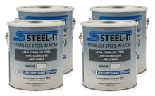 Load image into Gallery viewer, STEEL-IT CASE1030G STEEL-IT CASE1030G White Polyurethane Stainless Steel Paint, Weldable, 1 Gallon Can, Case of 4