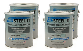 STEEL-IT CASE1051G STEEL-IT CASE1051G Light Gray Weldable Polyurethane Stainless Steel Paint, 4 x 1-Gallon Cans