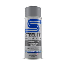 Load image into Gallery viewer, STEEL-IT FGAE1002D STEEL-IT FGAE1002D Steel Gray Polyurethane Stainless Steel Spray Paint, 12 oz Aerosol