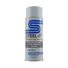 Load image into Gallery viewer, STEEL-IT FGAE1051D STEEL-IT FGAE1051D Light Gray Polyurethane Stainless Steel Spray Paint, 12 oz Aerosol