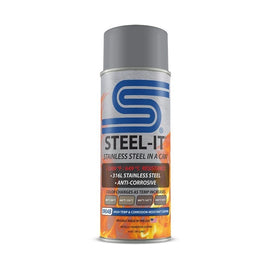 STEEL-IT FGAE5904B STEEL-IT FGAE5904B High-Temperature Anti-Corrosion Stainless Steel Spray Paint, Gray, 14 oz