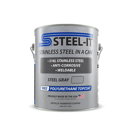 STEEL-IT FGPA1002G STEEL-IT FGPA1002G Steel Gray Polyurethane Stainless Steel Paint, 1 Gallon