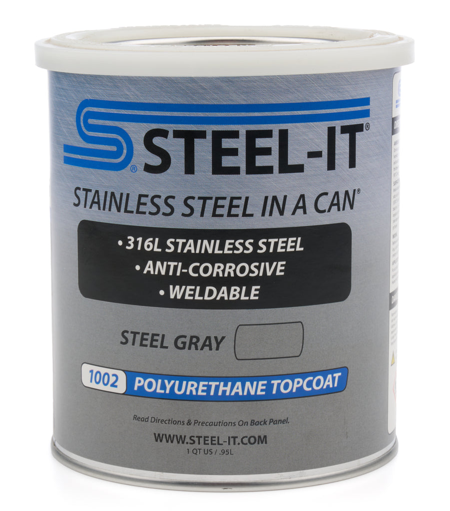 STEEL-IT FGPA1002Q STEEL-IT FGPA1002Q Steel Gray Polyurethane Paint, 1 Quart