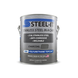 STEEL-IT FGPA1006G STEEL-IT FGPA1006G Charcoal Polyurethane Stainless Steel Paint, 1 Gallon
