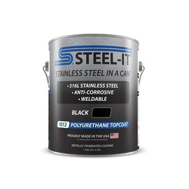 STEEL-IT FGPA1012G STEEL-IT FGPA1012G Black Polyurethane Stainless Steel Paint, 1-Gallon Can