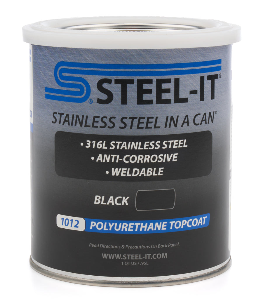 STEEL-IT FGPA1012Q STEEL-IT FGPA1012Q Black Polyurethane Stainless Steel Paint, 1 Quart