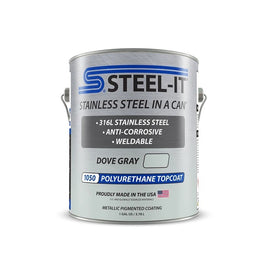 STEEL-IT FGPA1050G STEEL-IT FGPA1050G Dove Gray Polyurethane Stainless Steel Paint, 1 Gallon