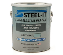 Load image into Gallery viewer, STEEL-IT FGPA1051G STEEL-IT FGPA1051G Light Gray Polyurethane Stainless Steel Paint, 1 Gallon