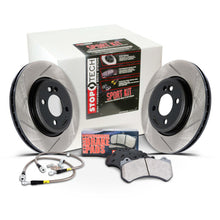 Load image into Gallery viewer, STOPTECH 977.42002 Sport Axle Pack  Slotted 4 Wheel