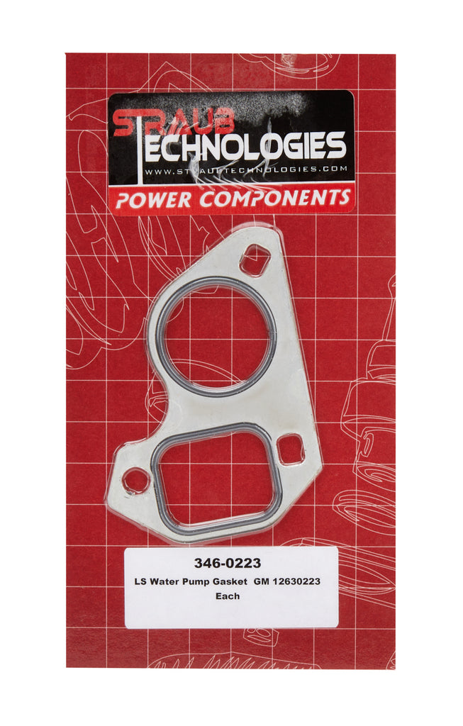 STRAUB TECHNOLOGIES INC. 346-0223 Water pump Gasket LS 1997-Up Metal/Rubber