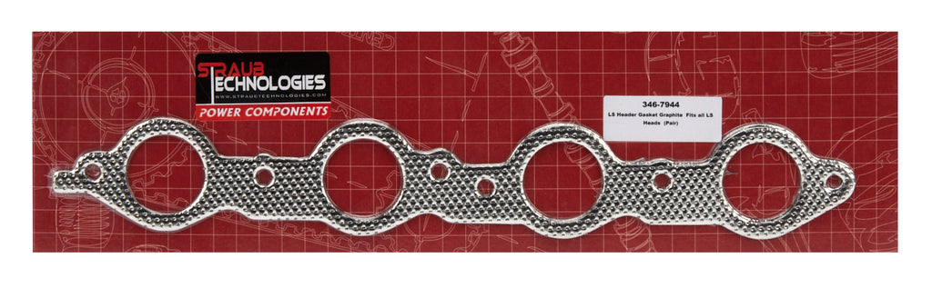 STRAUB TECHNOLOGIES INC. 346-7944 LS Exhaust Header Gasket Set  (2pk)