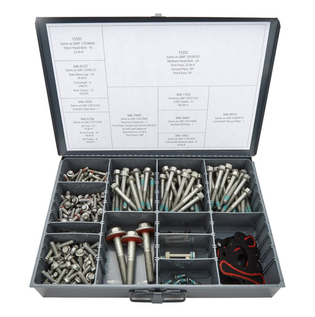 STRAUB TECHNOLOGIES INC. 346-9003 LS Master Bolt Kit for Cam Swap  3 Engine Set