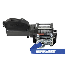 SUPERWINCH 1715001 1500lb Winch 1.1HP 120V 1/8in x 35ft Wire Rope