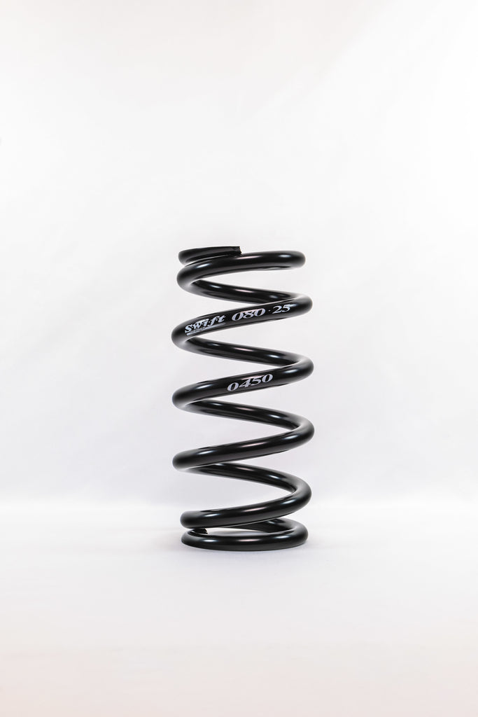 SWIFT SPRINGS 080-250-450 B Swift Springs Coilover Spring 080-250-450 B - 2.5 in ID, 8 in Length, 450 lb/in Rate, Black Powder Coat