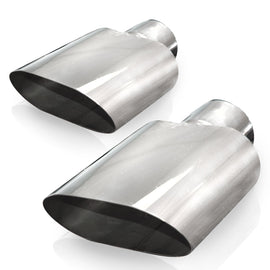 STAINLESS WORKS 781300 Big Oval Exhaust Tips 3in Inlet