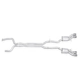 STAINLESS WORKS CT5V22CB Stainless Works 22-25 CTS-V Blackwing Cat-Back Exhaust System with Dual Rear Exit and 4.5-Inch Polished Tips