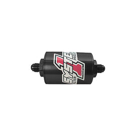 SYSTEM ONE 200-201408B Pro Street Inline Fuel Filter - #8 Billet - Blk