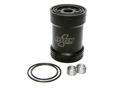 SYSTEM ONE 209-561B Billet Oil Filter w/Blt Cap 45 Micron - Black