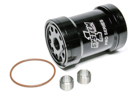 SYSTEM ONE 209-571BPS-1 Billet Oil Filter w/Blt Cap 75 Micron - Black