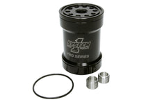 Load image into Gallery viewer, SYSTEM ONE 209-571BPS Billet Oil Filter w/Blt Cap 75 Micron - Black
