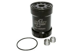 SYSTEM ONE 209-571BPS Billet Oil Filter w/Blt Cap 75 Micron - Black
