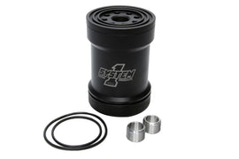 SYSTEM ONE 209-571B Billet Oil Filter w/Blt Cap 75 Micron - Black