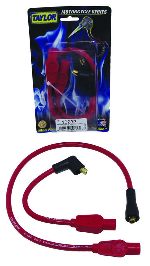 TAYLOR/VERTEX 10232 Spark Pug Wire Set - 8mm Spiro Pro - Motorcycle