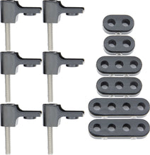 Load image into Gallery viewer, TAYLOR/VERTEX 42500 V8 Horizontal Wire Loom Kit Black 7-8mm