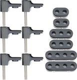 TAYLOR/VERTEX 42500 V8 Horizontal Wire Loom Kit Black 7-8mm