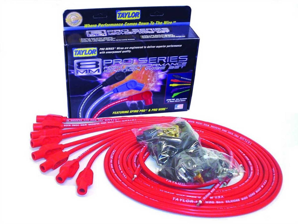 TAYLOR/VERTEX 70254 8mm Red Pro Wire 180 Dgr