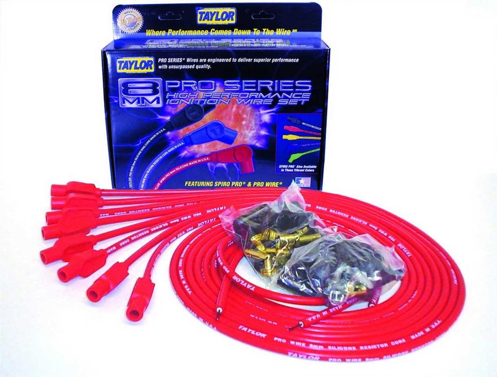 TAYLOR/VERTEX 70255 8mm Red Pro Wire 180 Dgr