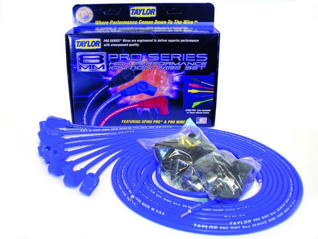 TAYLOR/VERTEX 70650 8mm Blue Pro Wire 90 Dgr