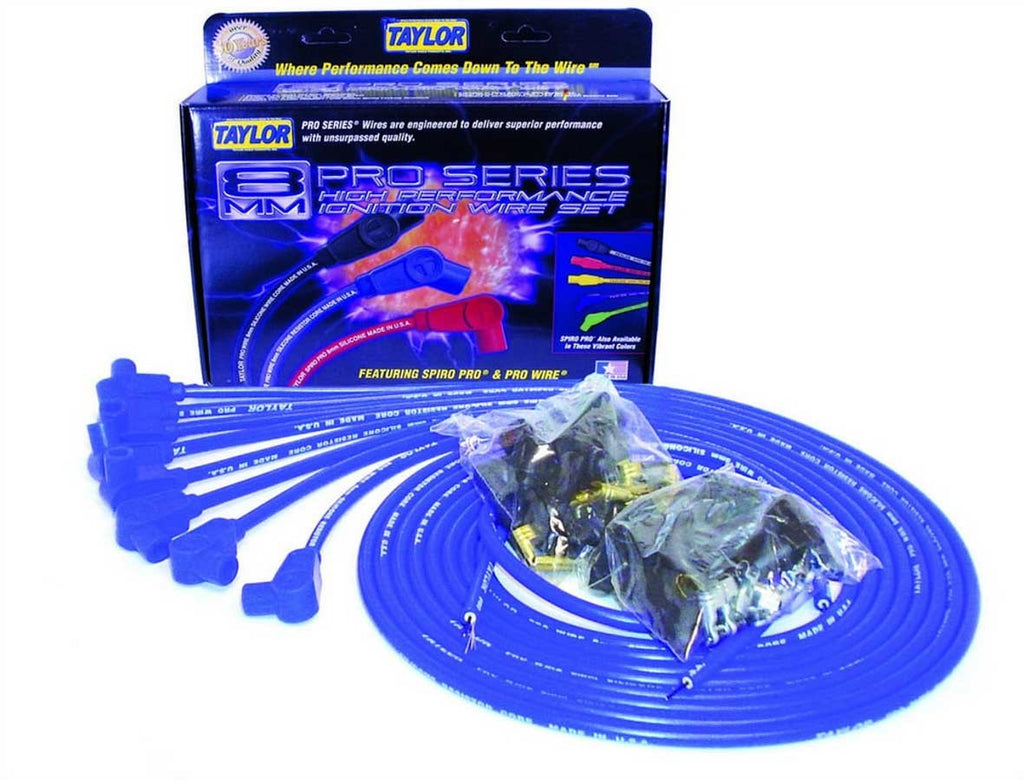 TAYLOR/VERTEX 70651 8mm Blue Pro Wire 90 Dgr