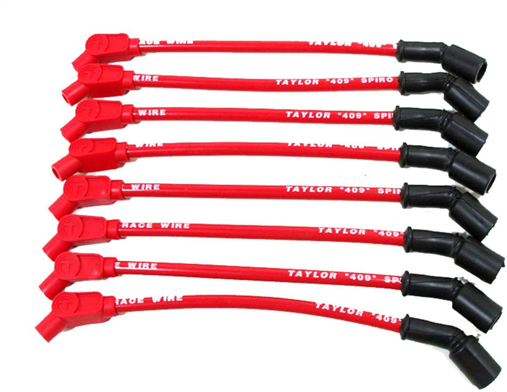 TAYLOR/VERTEX 79213 409 Spiro-Pro Plug Wire Race Set 135-Deg Red