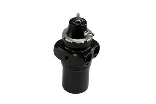 TURBOSMART USA TS-0404-1532 TURBOSMART USA Fuel Pressure Regulator with Filter TS-0404-1532, 35-80 PSI, 8 AN Fittings, Aluminum Black Anodized