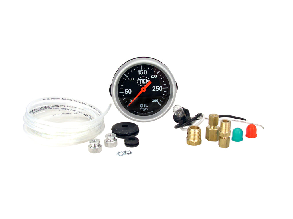 TCI 801100 Pressure Gauge 2-5/8 Transmission Black Face