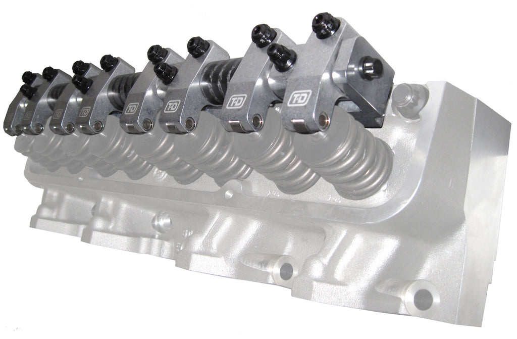 T AND D MACHINE 7022 BBF FE Shaft Rocker Arm Kit w/Edelbrock Heads