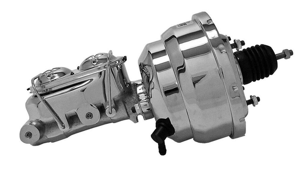 TUFF-STUFF 2123NA-2 8in Brake Booster Chrome w/2018NA Master Cylinder