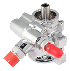 TUFF-STUFF 6175ALD-2 Type II Power Steering Pump Chrome w/AN Fitting