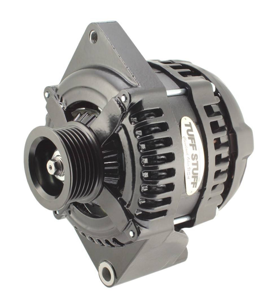 TUFF-STUFF 8441B6G1W 225 MAX AMP Alternator 6 Groove 1 Wire Black