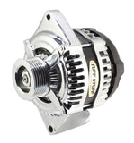 TUFF-STUFF 8441C6G1W 225 MAX AMP Alternator 6 Groove 1 Wire Chrome