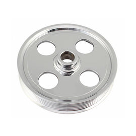 TUFF-STUFF 8489A Type II Power Steering Pulley 6 Groove Chrome