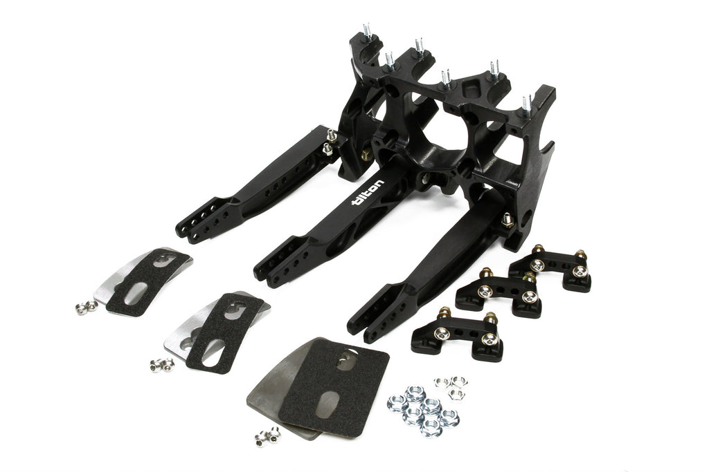 TILTON 72-616 Triple Pedal Assy. Alum Underfoot Mount