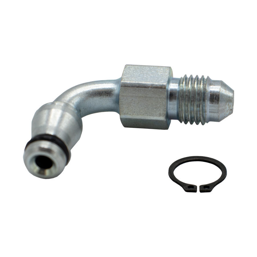TILTON 79-523 Inlet Swivel Fitting 90 Deg Male 4an