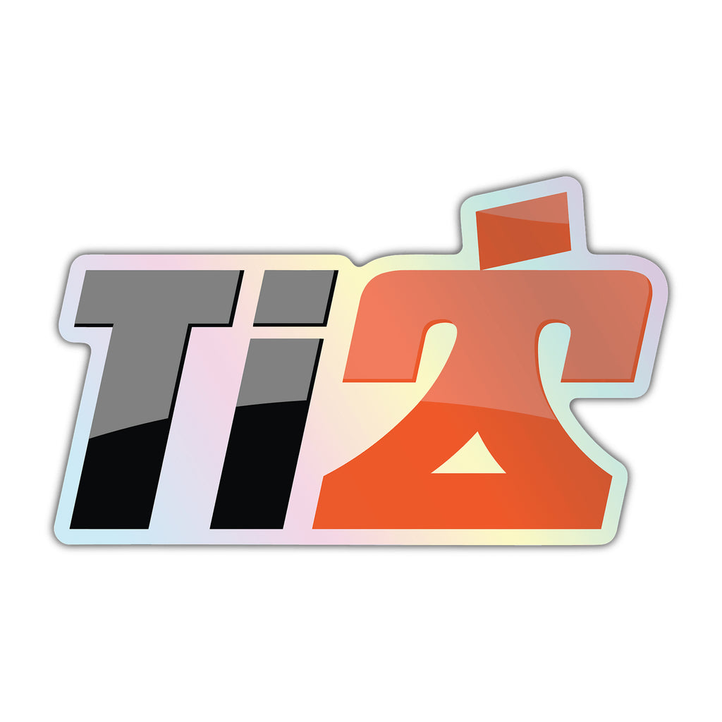 Ti22 PERFORMANCE TIP0052 Ti22 Performance Holographic Logo Sticker - 4.2 x 2.52 inches